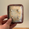 Handmade ceramic soap dish, self draining rectangular soap dish, small soap dish