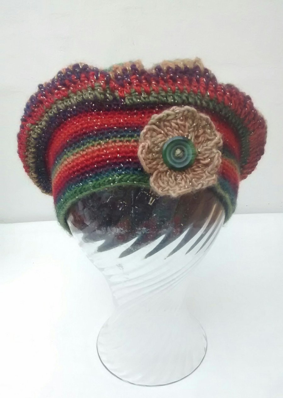 Beret, Women's Crocheted Hat