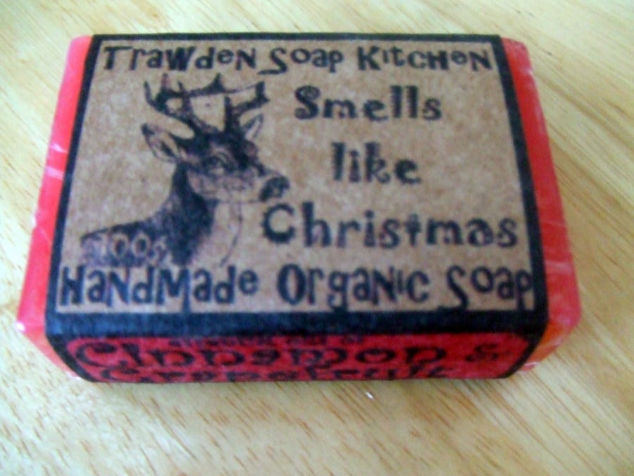 Smells like Christmas Cinnamon & Grapefruit Organic Vegan Glycerine Soap