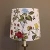 Pretty 50s Summer Rose Fothergay VIntage Barkcloth Fabric Lampshade option 