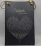 Footprints in the Sand Slate Plaque, Christian Gift - Religious Wall Decor -Fait