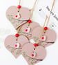 Sea Glass Robin Heart, Handmade Robin Hanging Decoration, Meaningful Beach Gift - Image 9