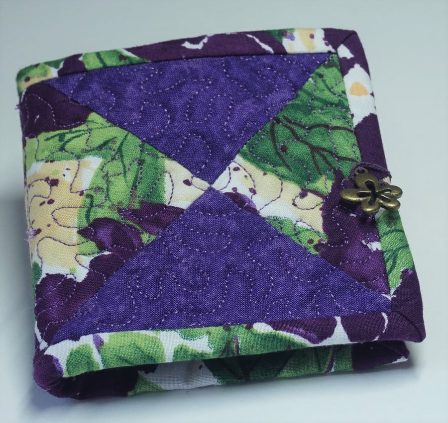 Purple & Floral Needlecase