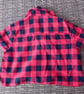 Red  Flannel Shirt Peg or Storage Bag - Image 4