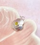 Yellow Sapphire Silver Pendant Handmade  - Image 2