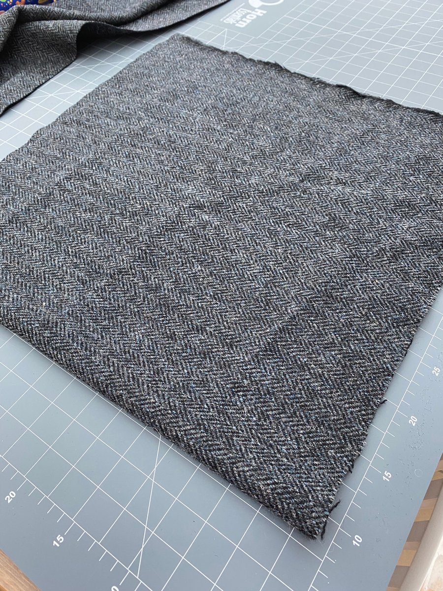 Herringbone Tweed 38” w x 18” long. Bag Making, Embroidery, Patchwork, Applique’