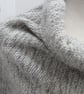 Large Light Grey Alpaca Handwoven Wrap, Shawl - Image 2