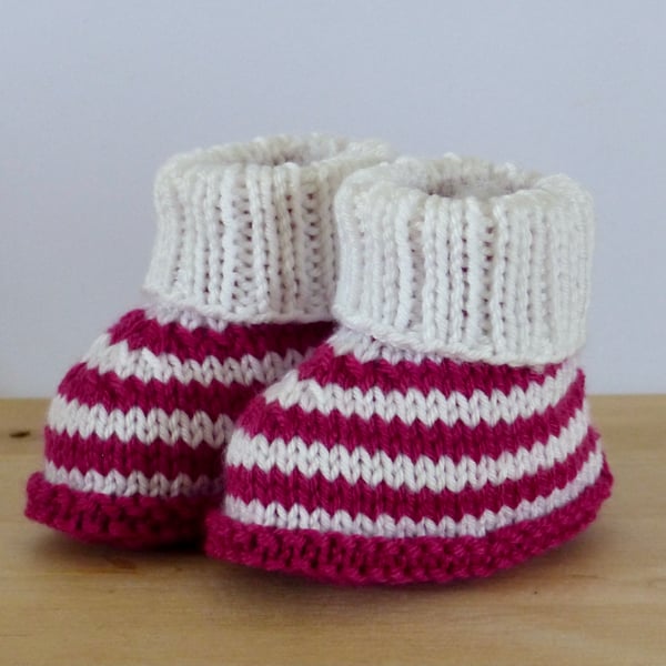 Knitted Baby Booties