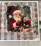 Holidays - Set of 4 Father Christmas & Deer Christmas Cards - C290 - Image 3