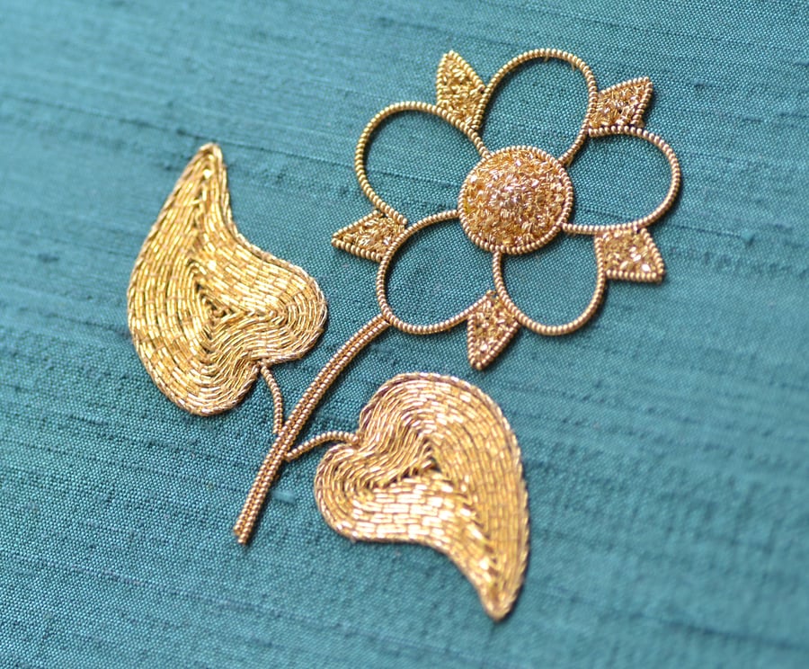 Goldwork Embroidery Kit - Wild Rose