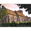ACEO - 'Aylesford Church, Kent, England', Open Edition ACEO Print, ATC