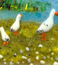Slapton ley - fused glass landscape  - Image 3