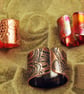 Etched Copper Pattern Ring - Adjustable size - Image 2