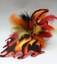 Fire fascinator hat - Image 1