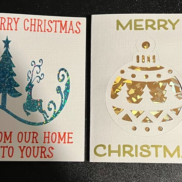 Luxury Christmas Cards pack of 4