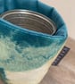 Tin Can Cosy - Turquoise watercolour 1 - Image 1