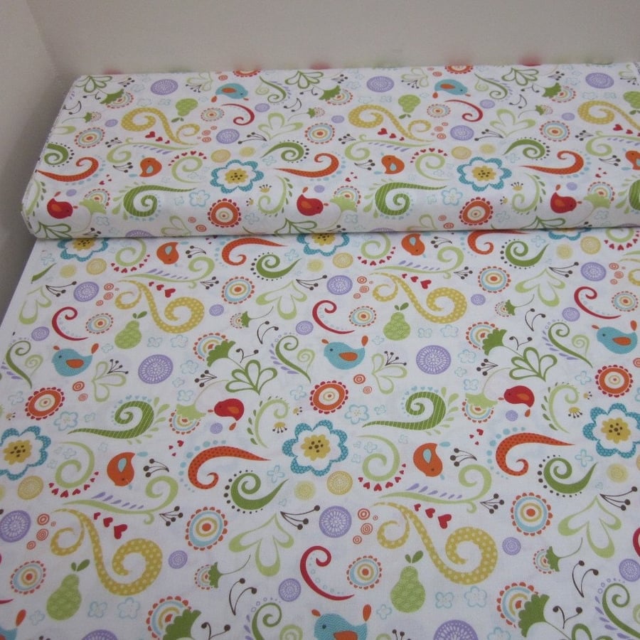 Good Life Ivory Fabric Fat Quarter