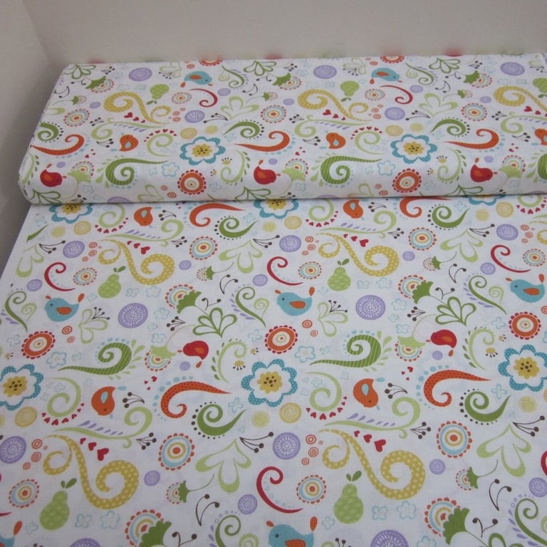 Good Life Ivory Fabric Fat Quarter