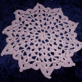 Pink Star Design Crochet Mat