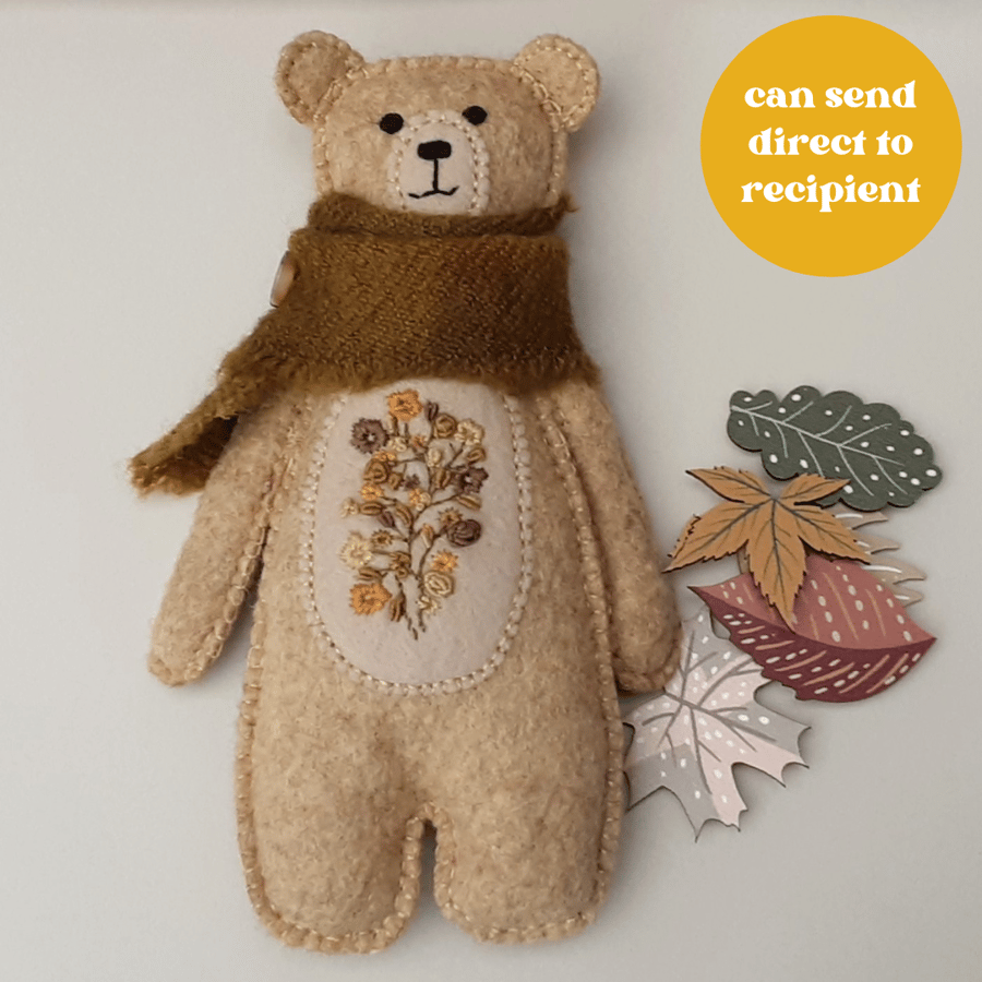 Letterbox gift, Sending Bear Hugs Birthday, Christmas teddy bear gift box