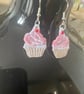 Handmade Free Standing Lace Earrings Cup cakes  - Image 2