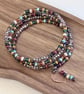 Boho beaded wrap bracelet and earrings set - Image 6