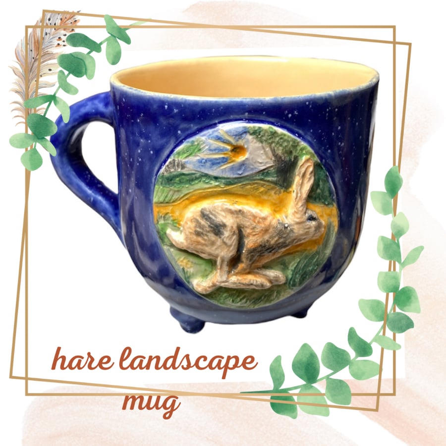 Hare Landscape Cauldron Mug 