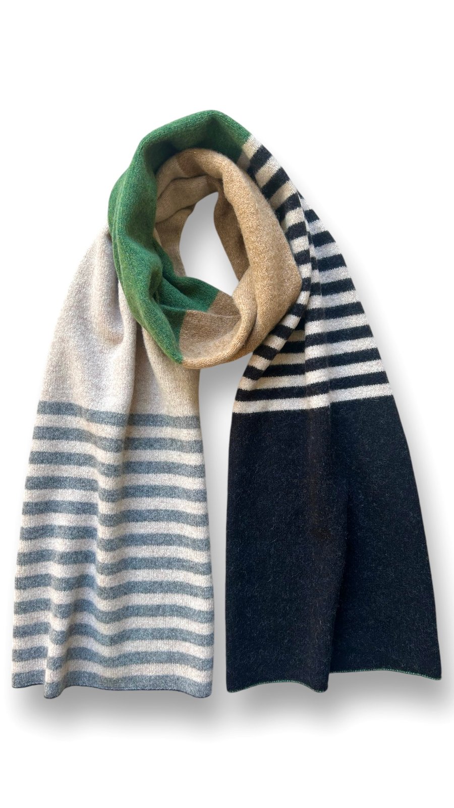 Striped and blocked Big Scarf