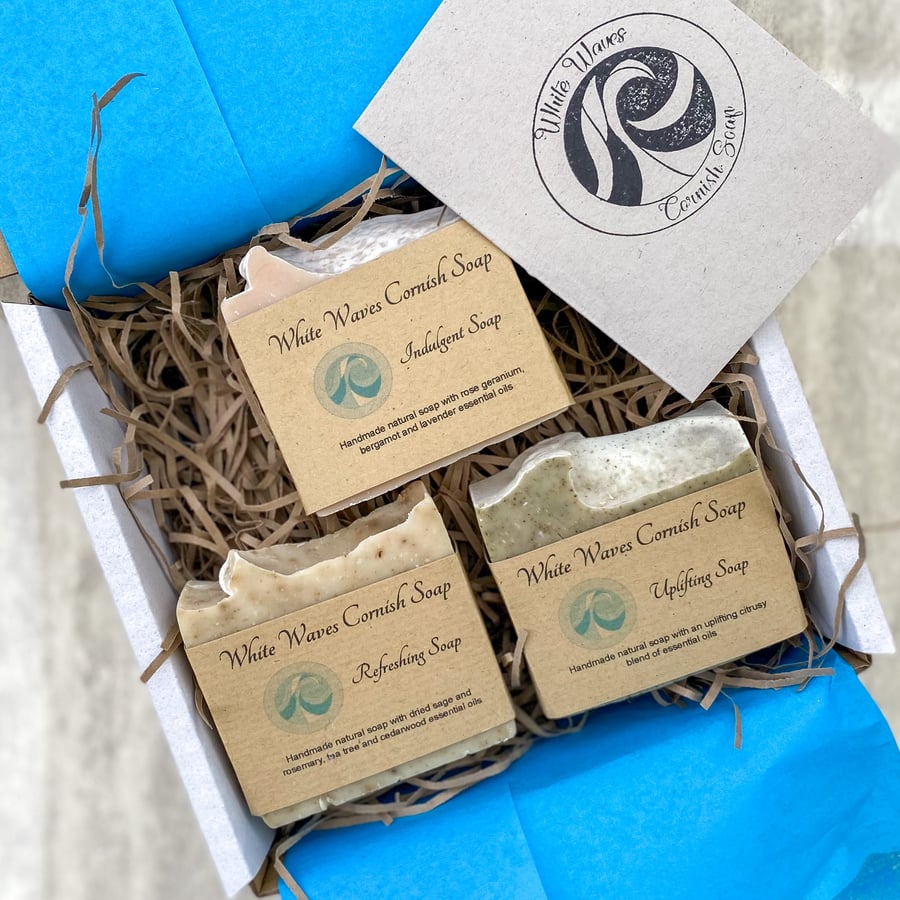 Soap gift box - Signature Scents gift - postage included - natural handmade soap