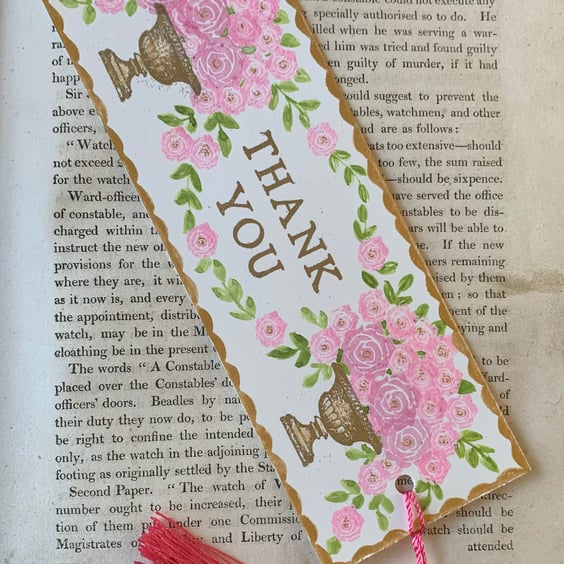 Thank you Handmade Bookmark