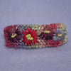 RESERVED FOR EMMA- Embroidered Barrette - Michaelmas Daisies