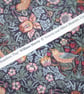 Velvet Bolster Cushion Cover William Morris Strawberry Thief 16" x 12 Blue 12x16 - Image 4