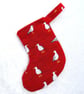 Mini Christmas Stocking,  Seagulls design - Image 3