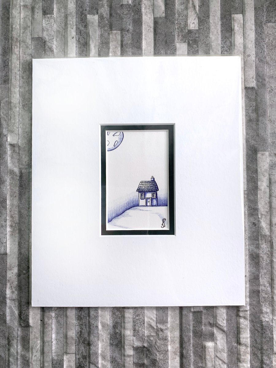 House On The hill Mini original artwork