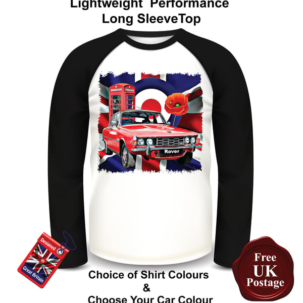 Red Rover P6 Long Sleeve T Shirt, Red Rover P6 Top, Mens T Shirts,
