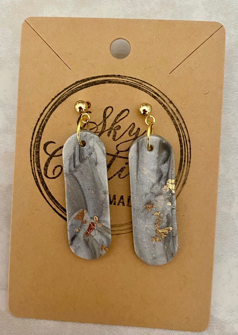 Ref: 2545 Handmade polymer clay earrings (includes FREE UK postage)