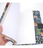 Book Cover A5 Notebook With Pen Holder William Morris Strawberry Thief Bird Blue - Image 9