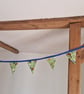 Birthday Horse bunting. Hand sewn with reclaimed fabric 3 m long - Image 3