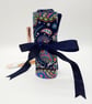 Navy blue make up wrap with colourful pattern.  - Image 4