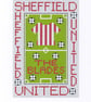  Sheffield United Cross Stitch Kit Size 4" x 6"  Full Kit