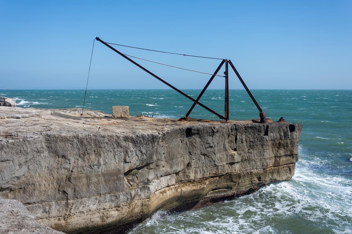 Crane at Portland Bill print