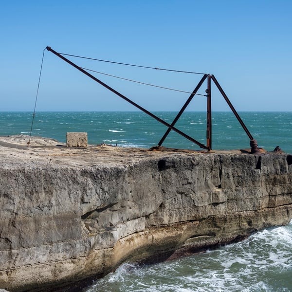 Crane at Portland Bill print