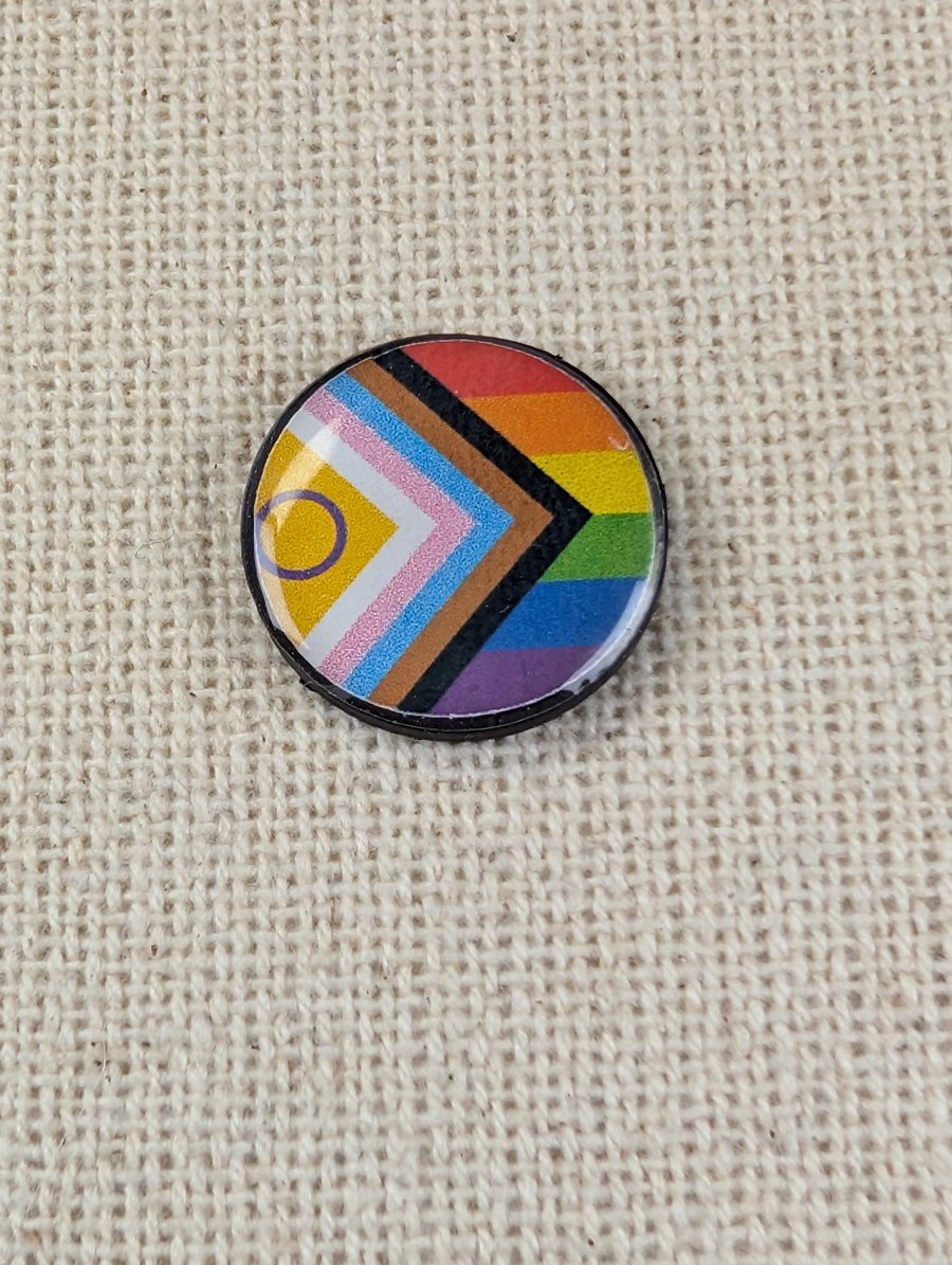 Progress Pride Flag Magnet - Flexible resin 2cm - LGBTQ