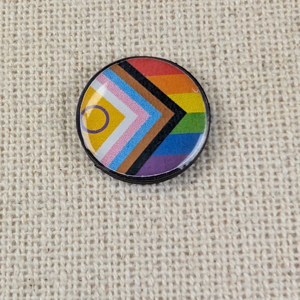 Progress Pride Flag Magnet - Flexible resin 2cm - LGBTQ