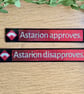 Astarion Approves Disapproves Sticker Set - Holographic Vinyl RPG Decals