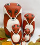 Fox set of 5 nesting dolls - Image 1