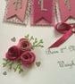 Personalised New Baby Girl Keepsake Card Gift Boxed Handmade - Image 7