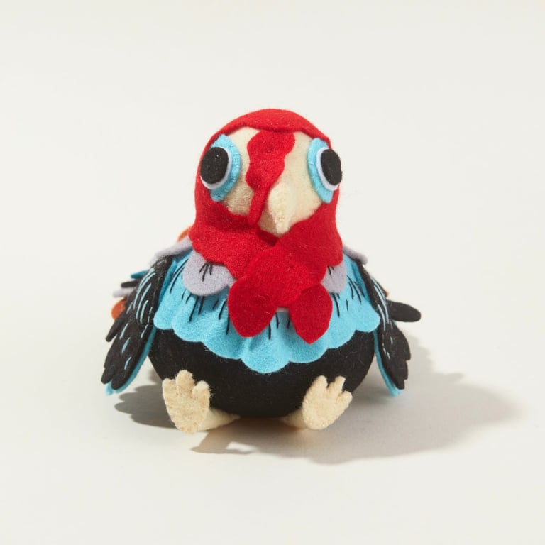 Christmas Turkey - Wool Felt Sculpture