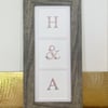 Bespoke Couple Initials Framed Artwork