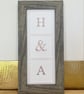 Bespoke Couple Initials Framed Artwork - Image 1